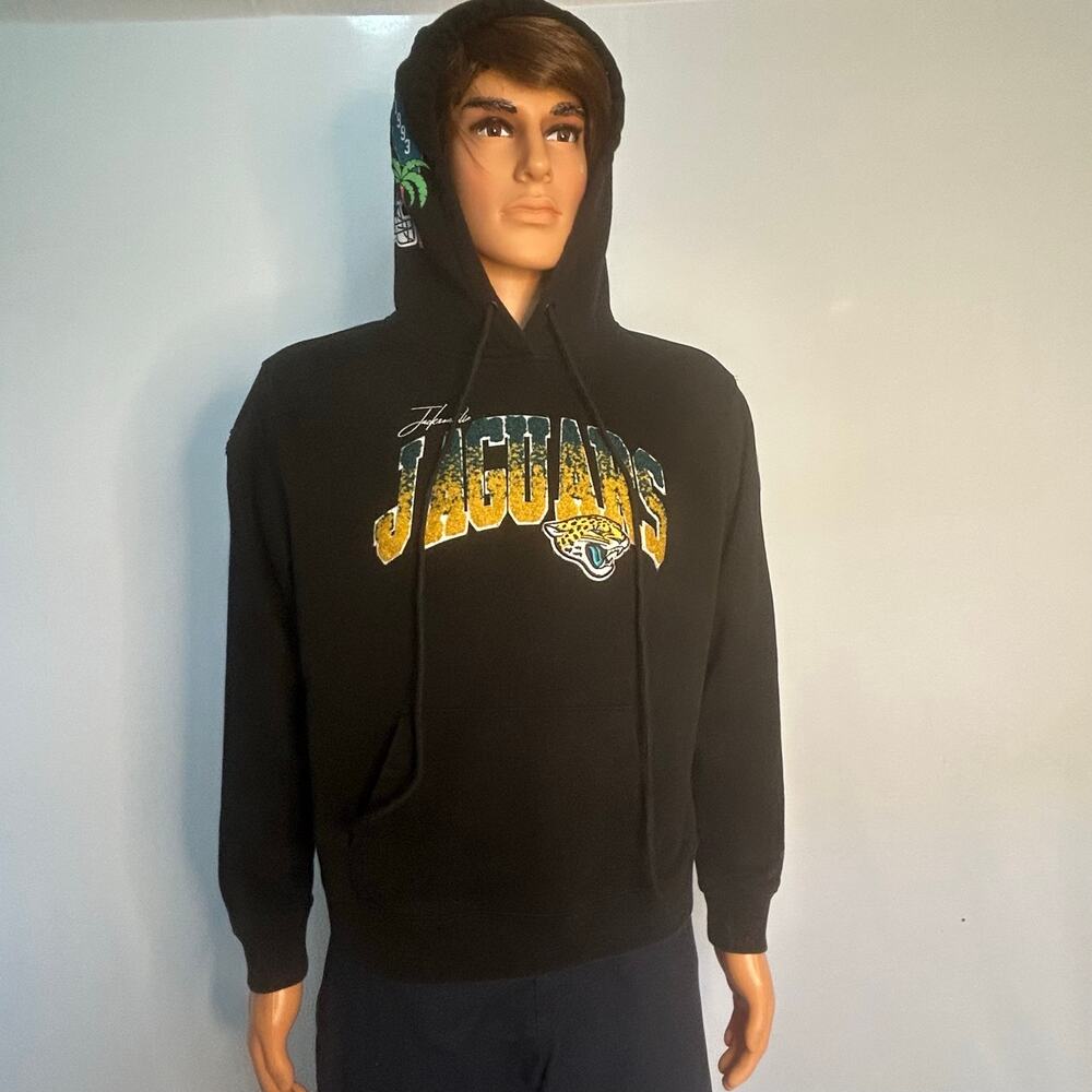 Pro Standard Jacksonville Jaguars Hoodie Large Black Chenille Logo Patches